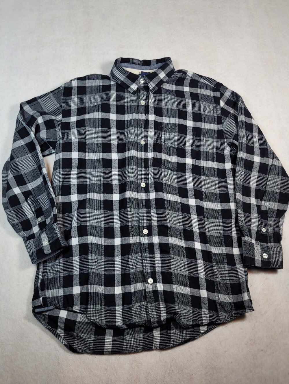 Gap Kids Plaid Button-Up Long Sleeve Shirt Casual Kids Sz XXL 14-16